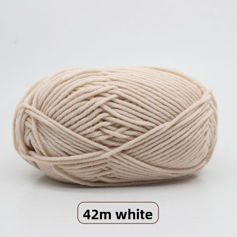 Five-Strand Milk Cotton Yarn for Knitting and DIY Crafts