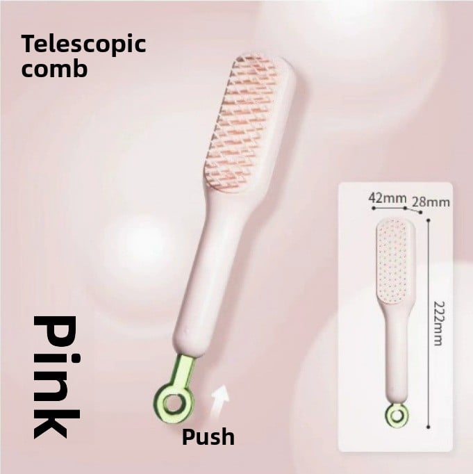 Light Luxury Retractable Scalp Cleaning Comb
