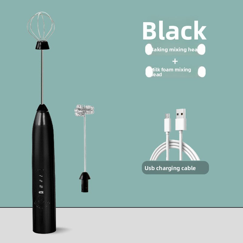 Electric Milk Frother Handheld Whisk for Coffee