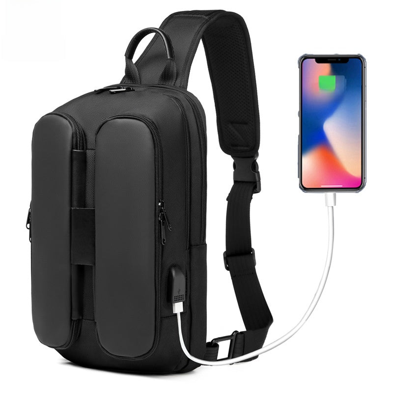 Fashion USB Charging Shoulder Bag