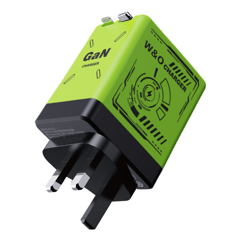25W Fast Charging Dual Retractable Cable Type-C Charger