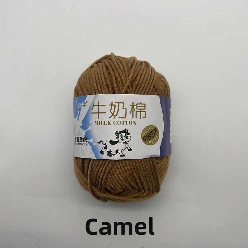 Five-Strand Milk Cotton Yarn for Knitting and DIY Crafts