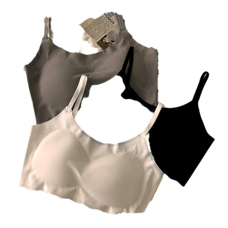 Seamless ice silk lingerie for teenage girls