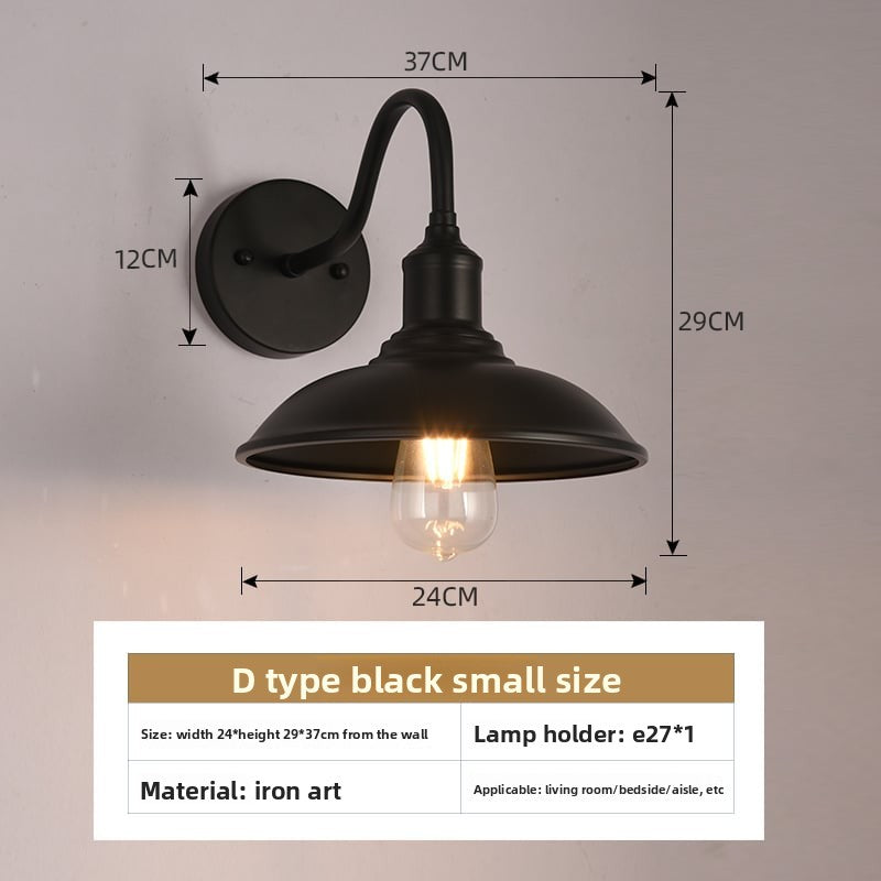American style loft Industrial Wind bedside wall lamp Villa courtyard outdoor wall lamp restaurant bar decorative lighting fixtures