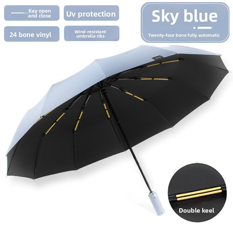 72-Bone Automatic Folding Umbrella