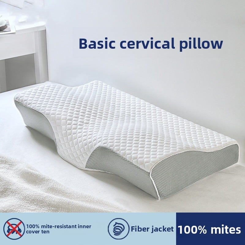 Neck protection and sleep aid latex pillow