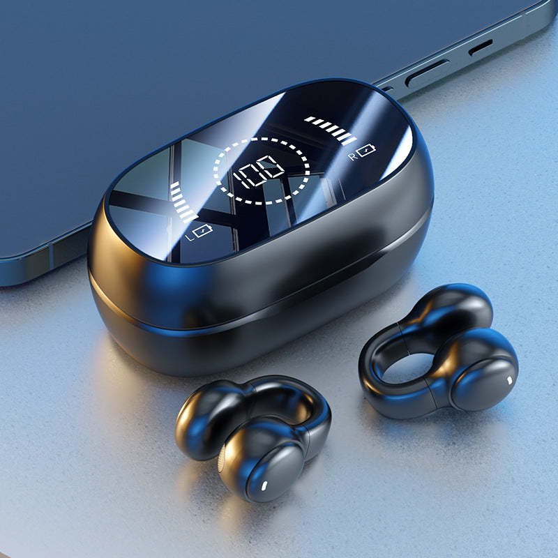 Ear clip type bone conduction Bluetooth headphones