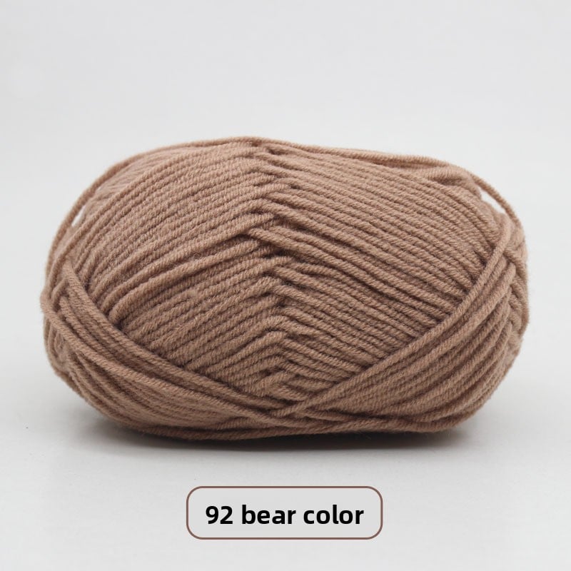 Five-Strand Milk Cotton Yarn for Knitting and DIY Crafts