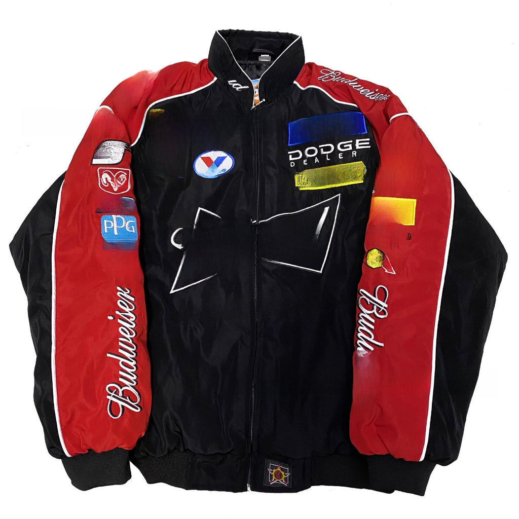 Embroidered racing jacket