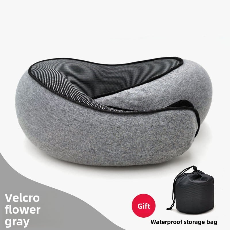 A U-shaped neck guard pillow that can be stored