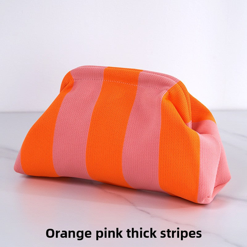 Ladies' striped beach bag