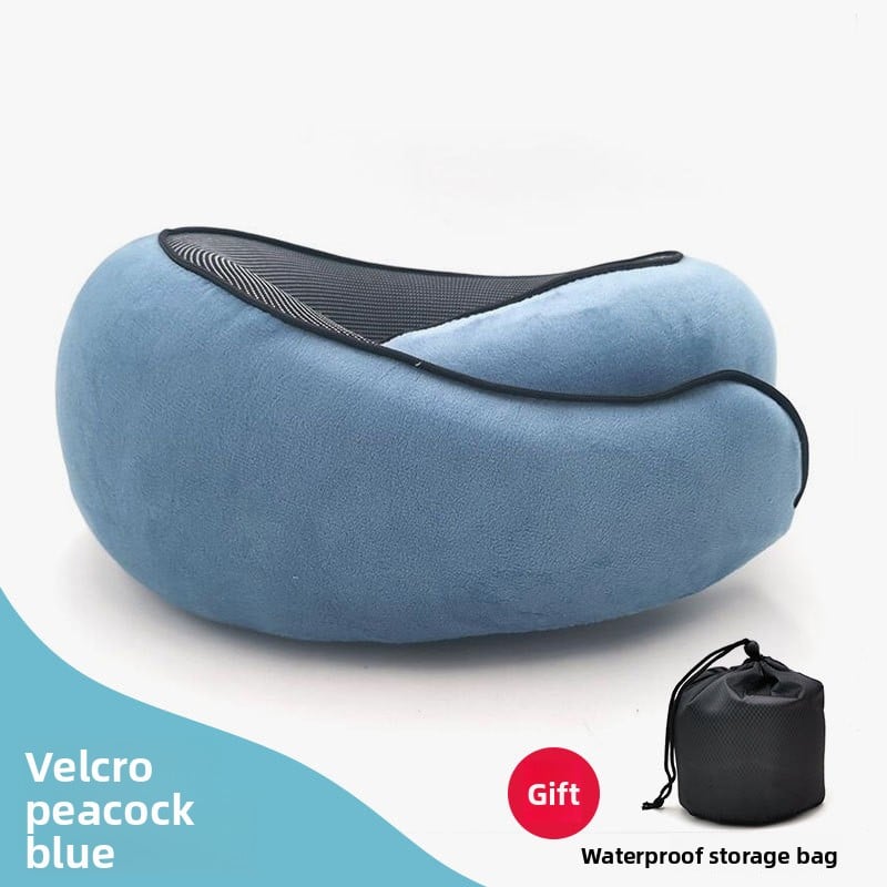 A U-shaped neck guard pillow that can be stored