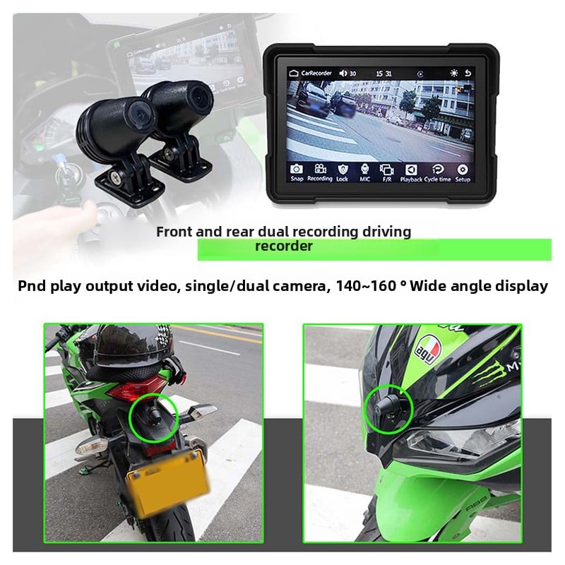 Motorcycle wireless navigation device