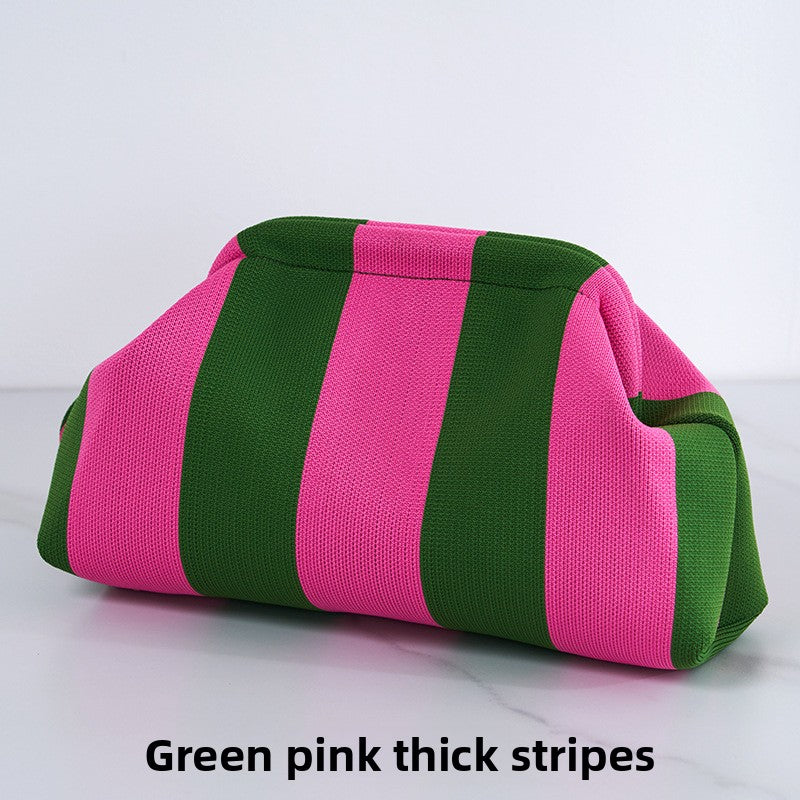 Ladies' striped beach bag