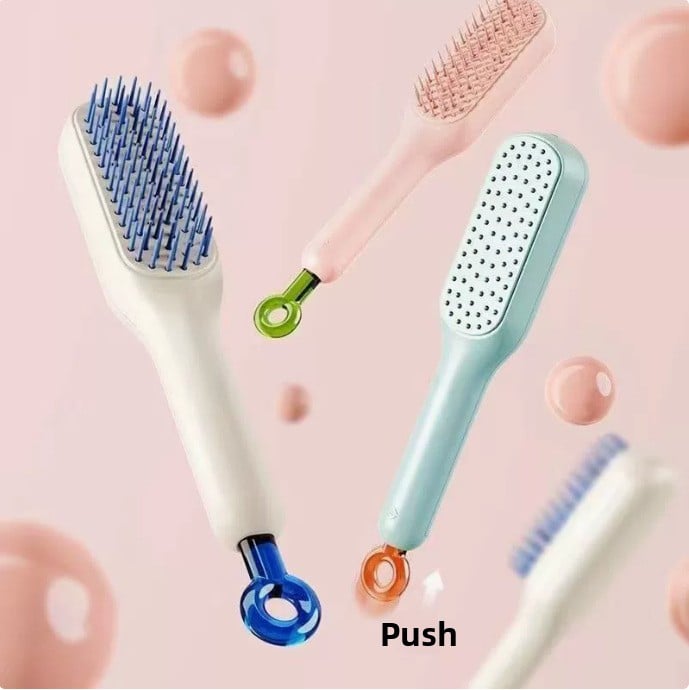 Light Luxury Retractable Scalp Cleaning Comb
