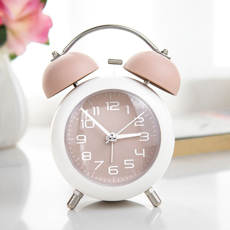 Mechanical metal bell alarm clock