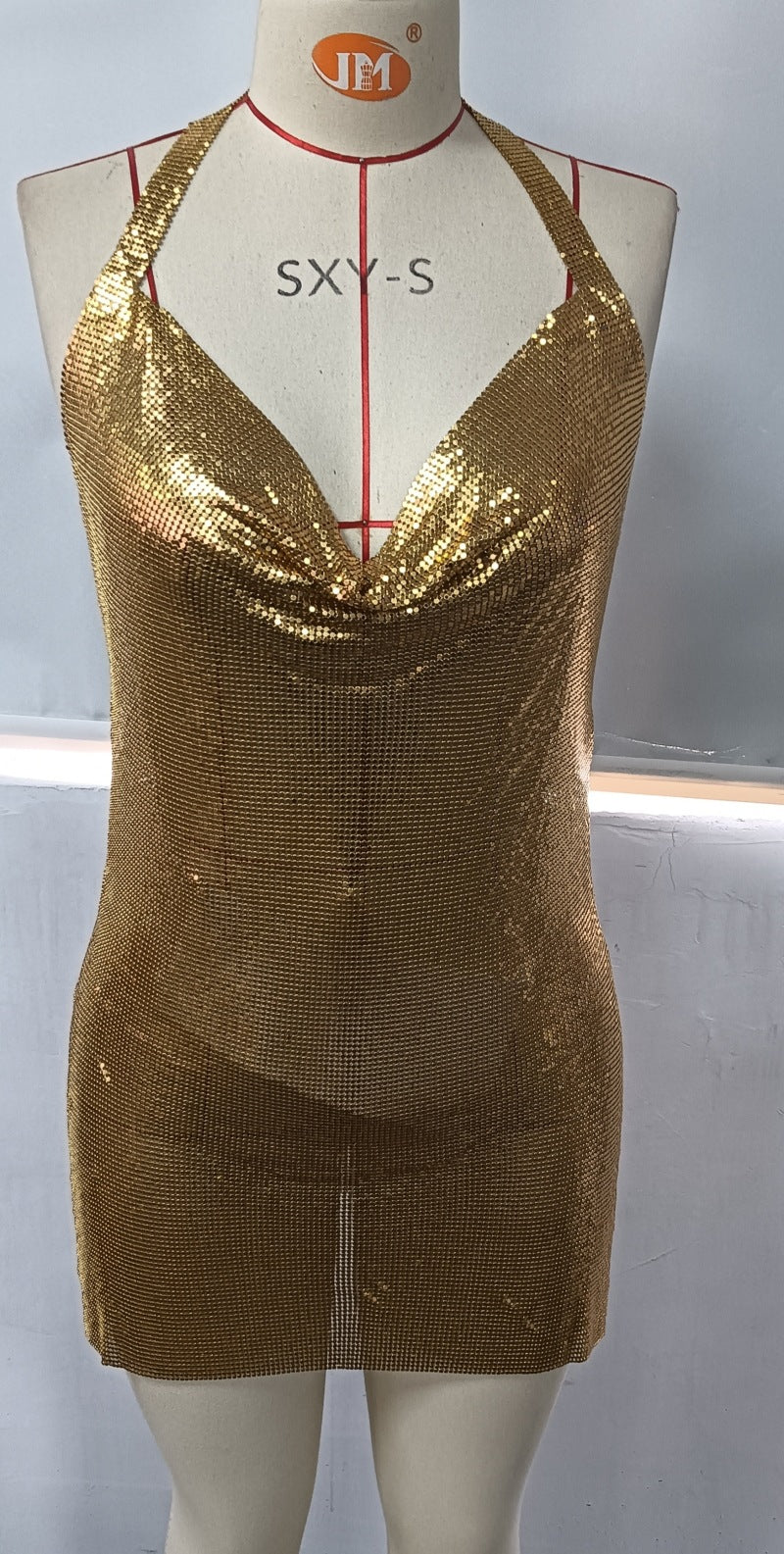 Sequined one-piece dress