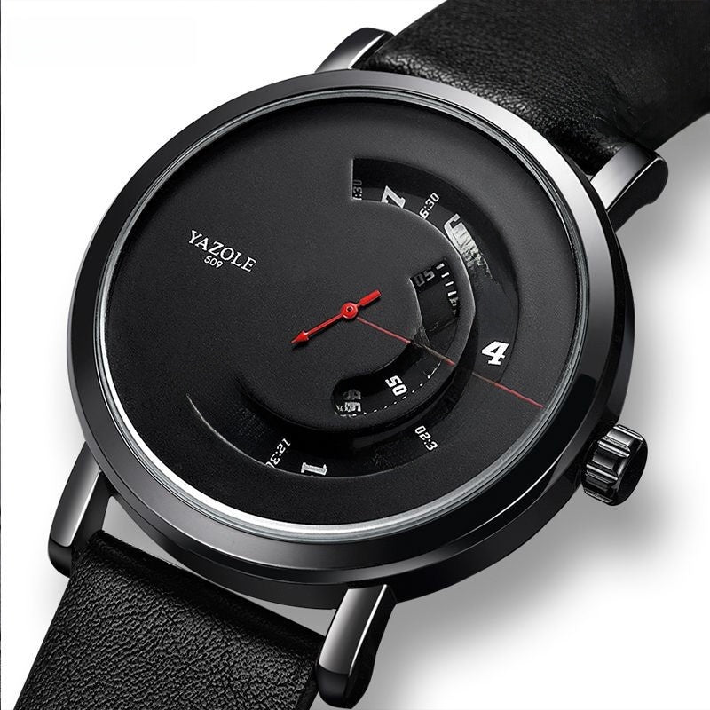Fashion Turntable Quartz Wristwatch for Men