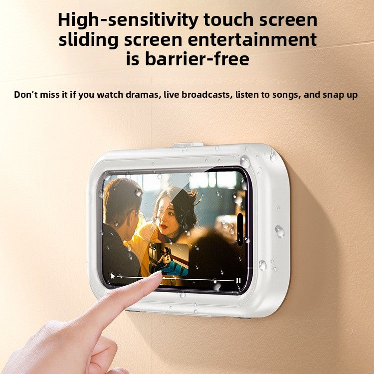 Bathroom waterproof mobile phone box