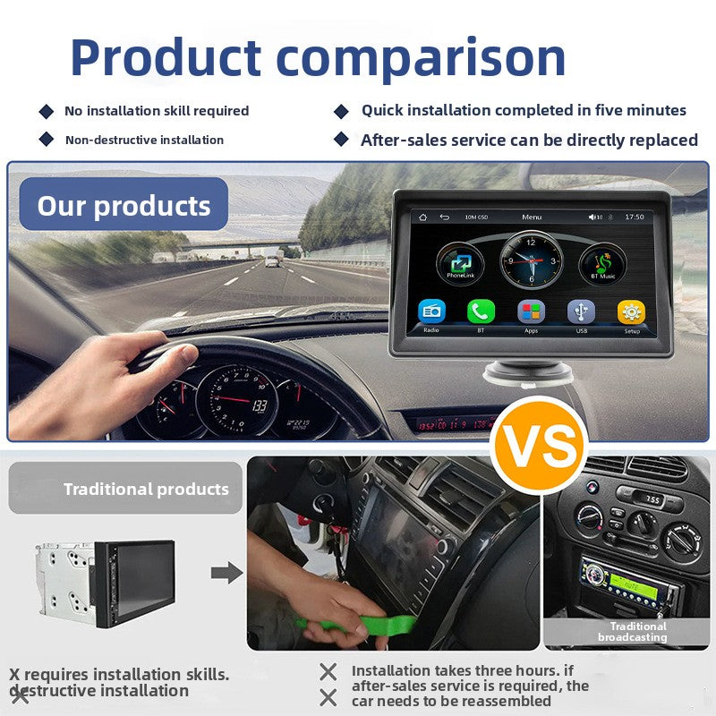 7-inch Portable Carplay Display