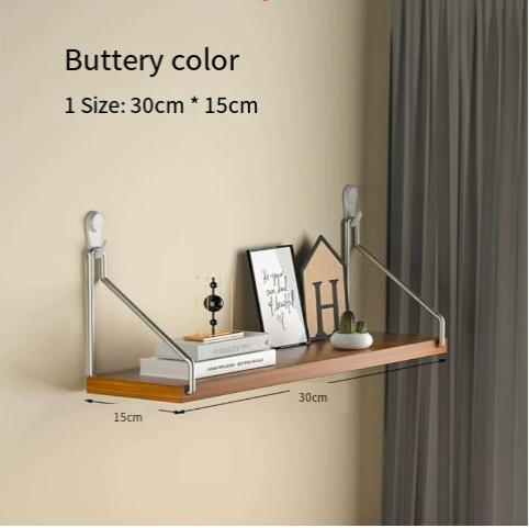 Punch-Free Wall Storage Rack Bedside Wall Hanging Partition Living Room Wall Projector Router Shelf Wall-Hanging Bookshelf
