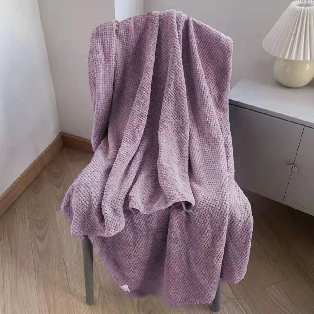 Extra-large absorbent non-shedding bath towel