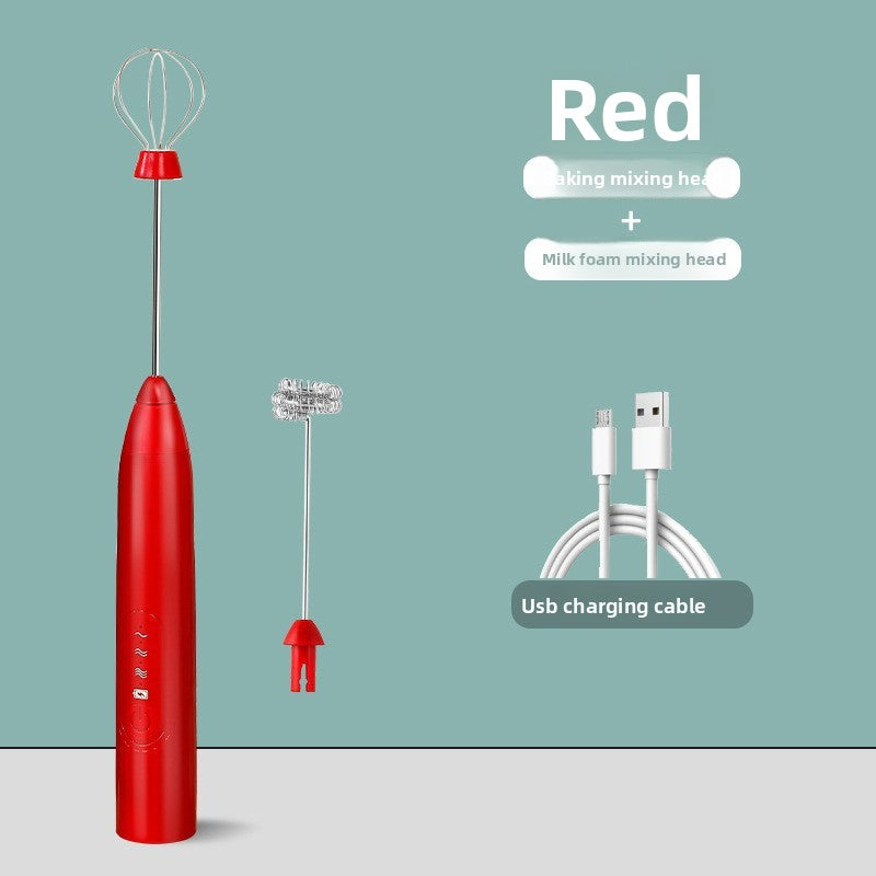 Electric Milk Frother Handheld Whisk for Coffee