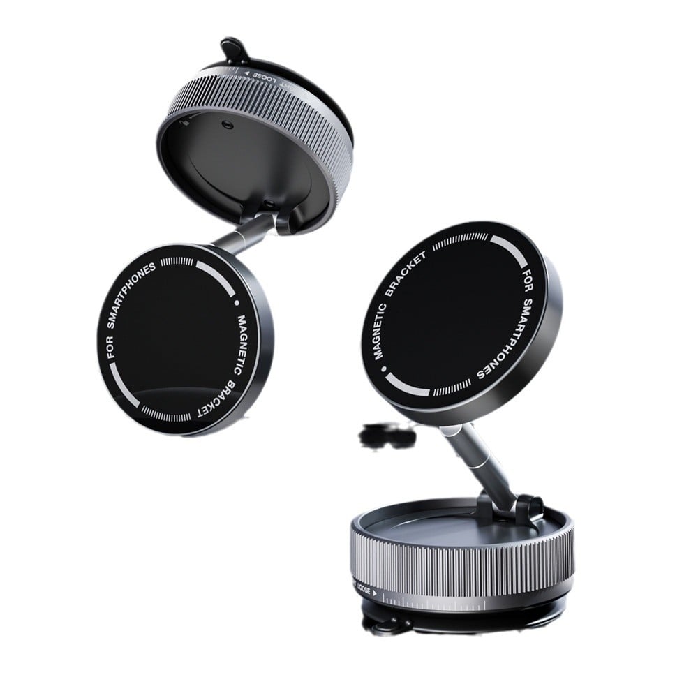 Car metal mobile phone bracket 2025 new suction cup vacuum adsorption car special navigation magnetic suction fixing bracket