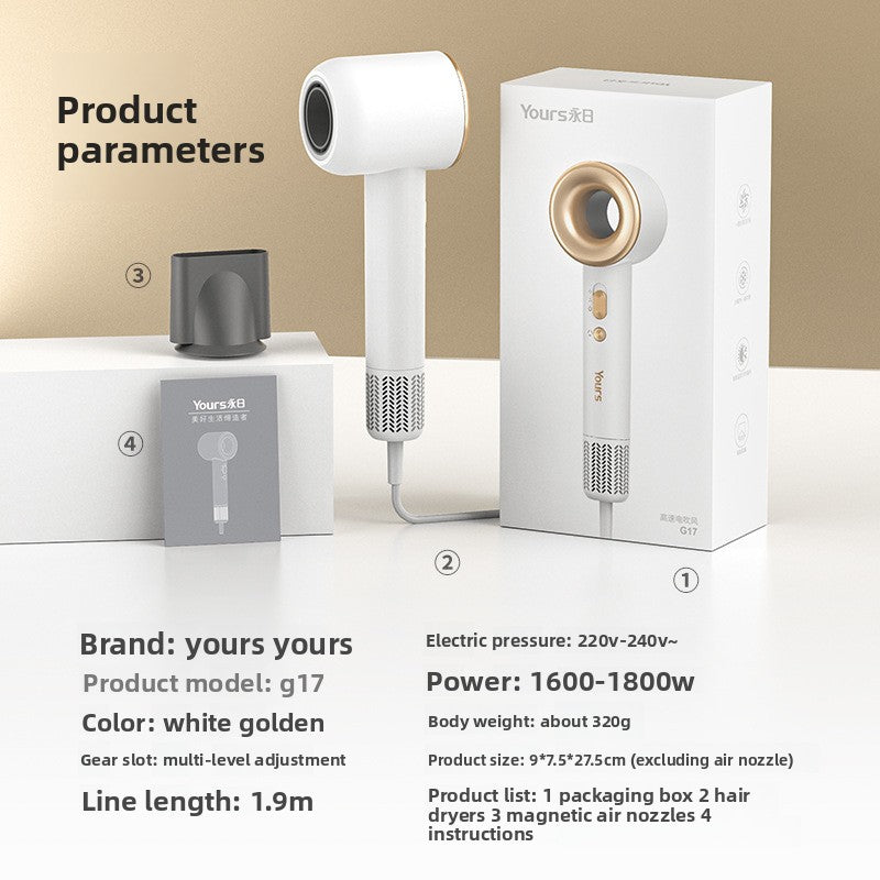 Hot and Cold Air Negative Ion Hair Dryer