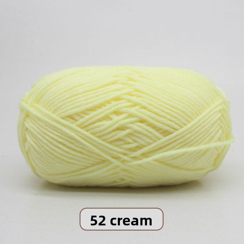 Five-Strand Milk Cotton Yarn for Knitting and DIY Crafts