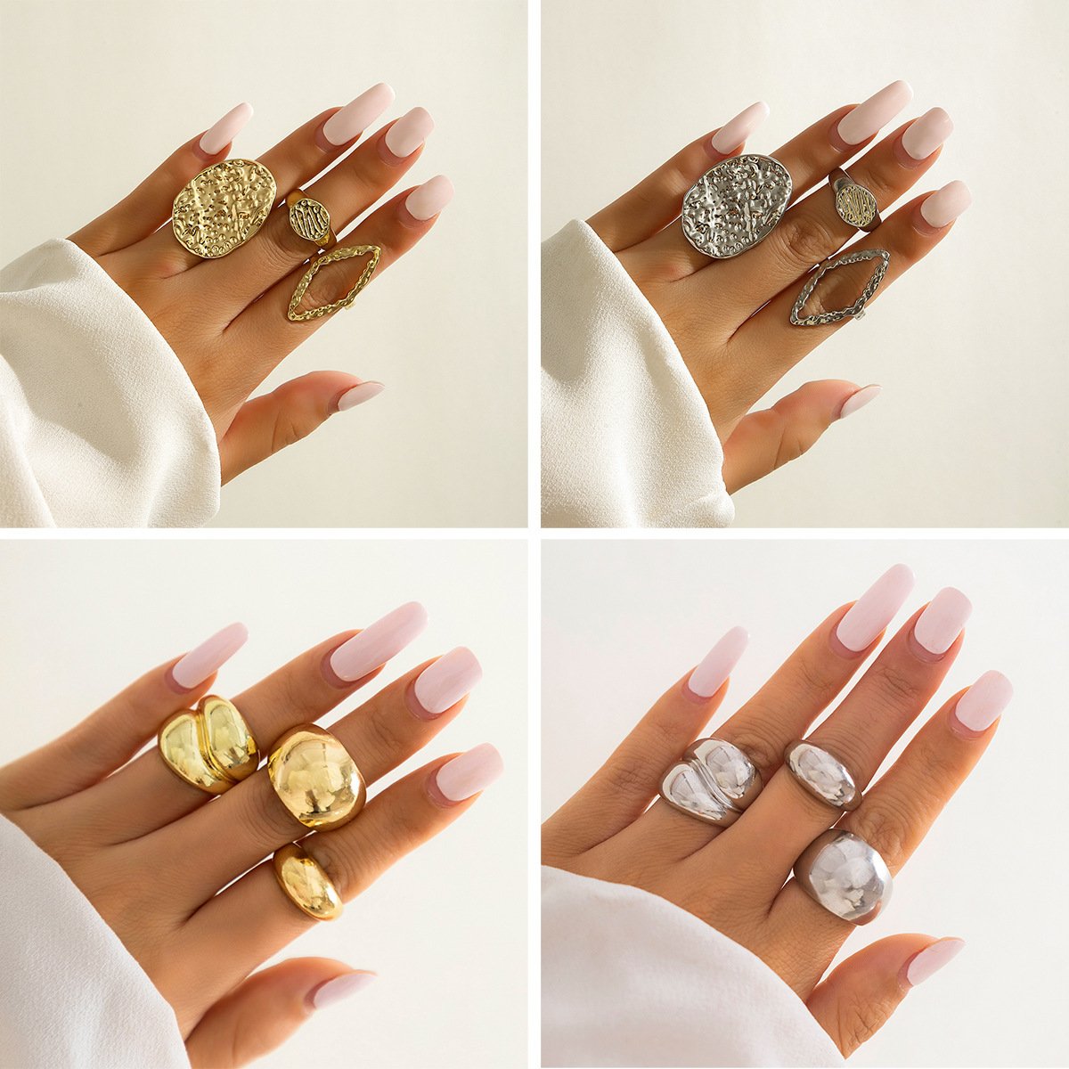 Joint ring with exaggerated opening set ring