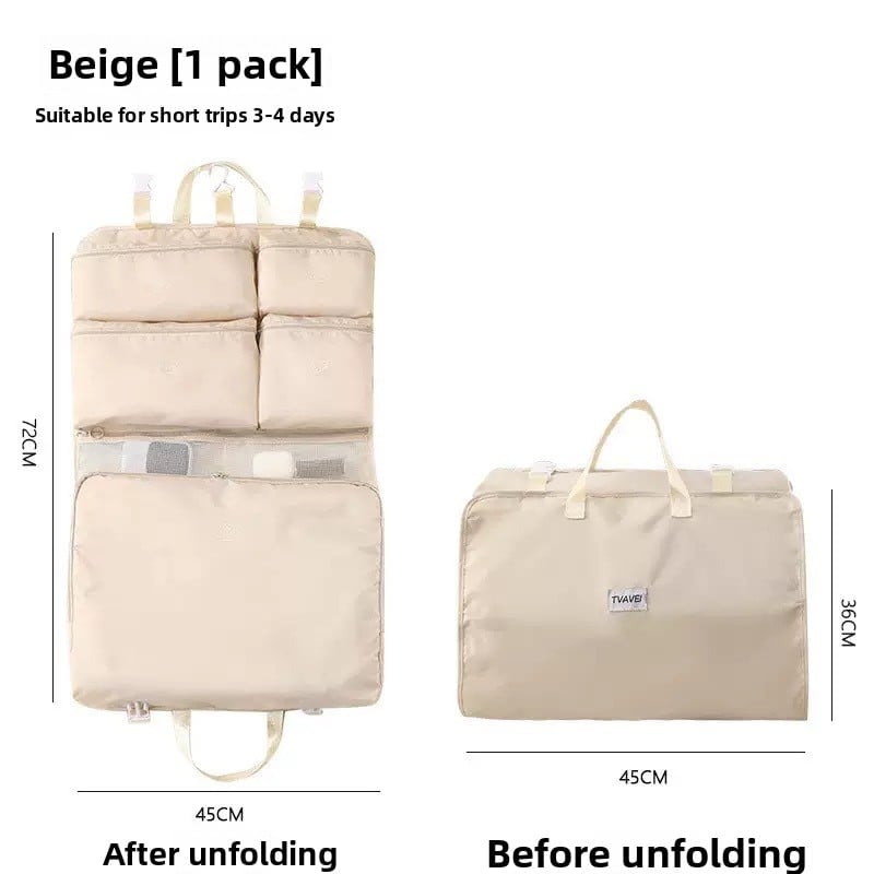 Portable Hanging Travel Storage Bag for Underwear and Toiletries