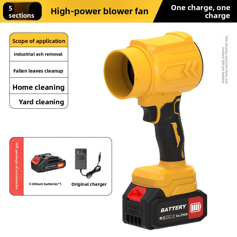 High-Power Lithium Battery Blower with Stepless Speed Control