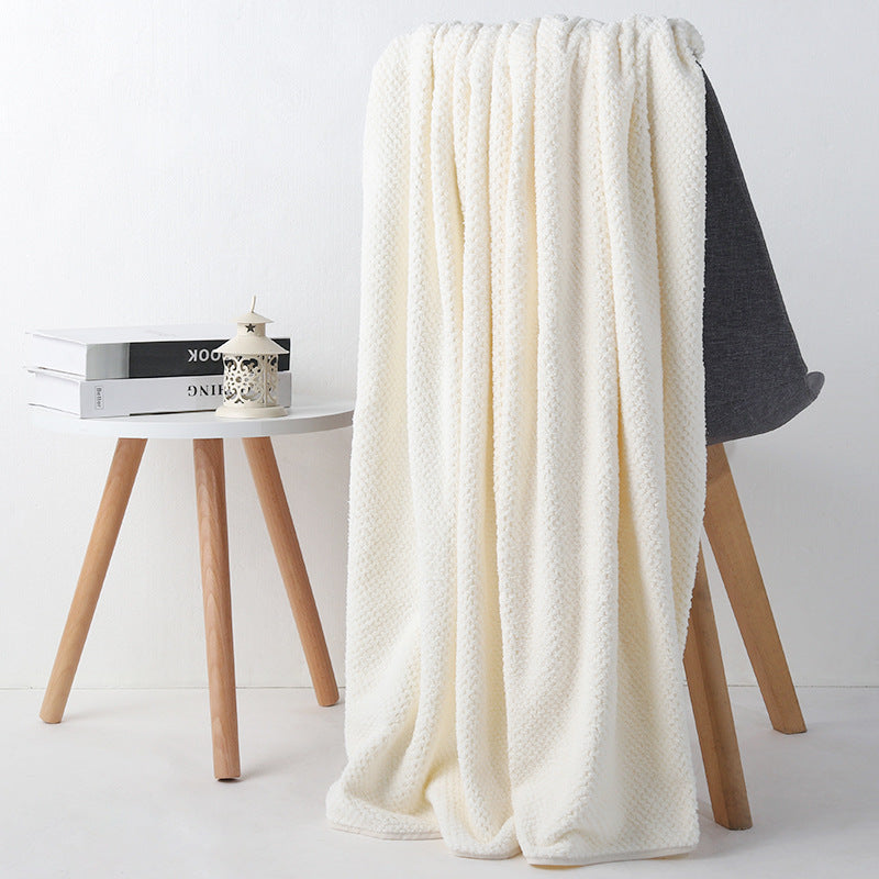 Extra-large absorbent non-shedding bath towel