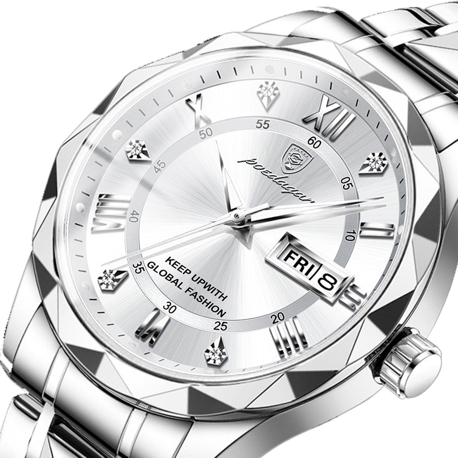 Swiss Brand Waterproof Luminous Men's Quartz Watch