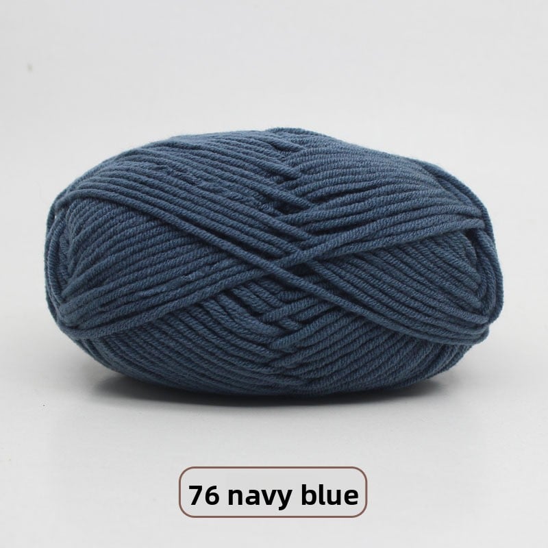 Five-Strand Milk Cotton Yarn for Knitting and DIY Crafts