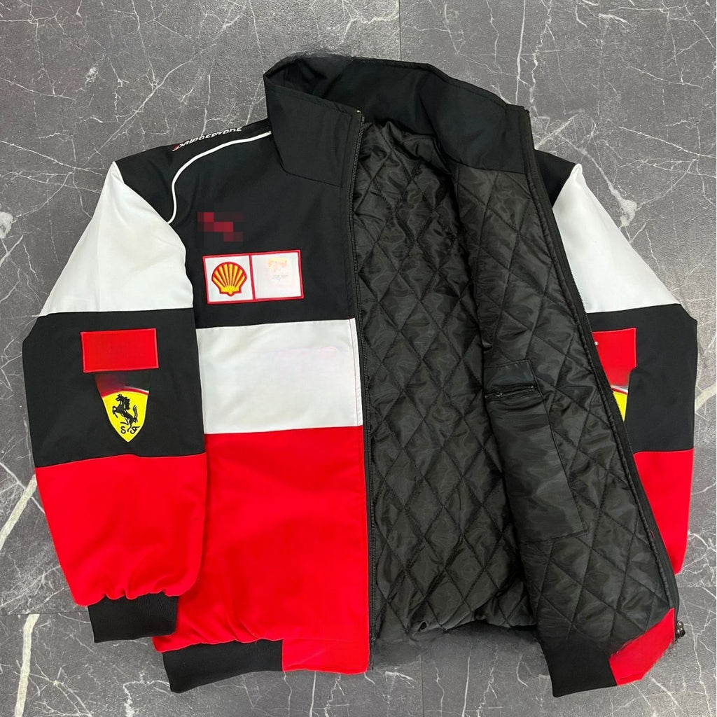 Embroidered racing jacket