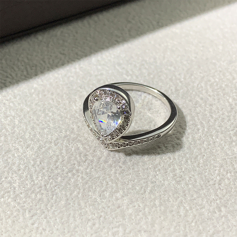 artificial diamond ring