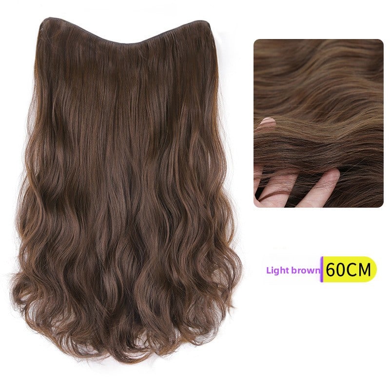 V-Shaped Fluffy Synthetic Hair Wig ? Straight/Curly (50cm/60cm)
