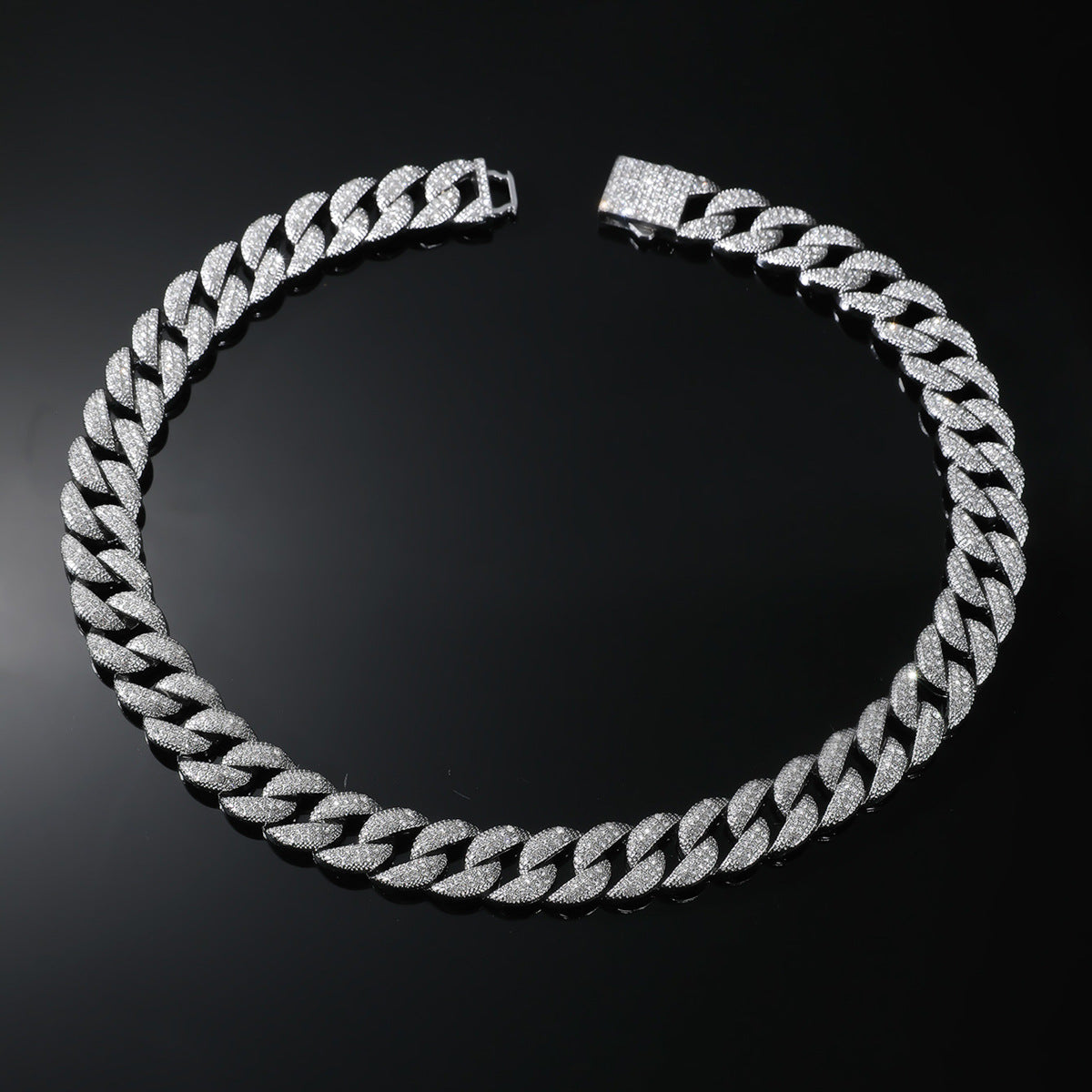 Hip-hop Full Diamond Cuban Chain Necklace