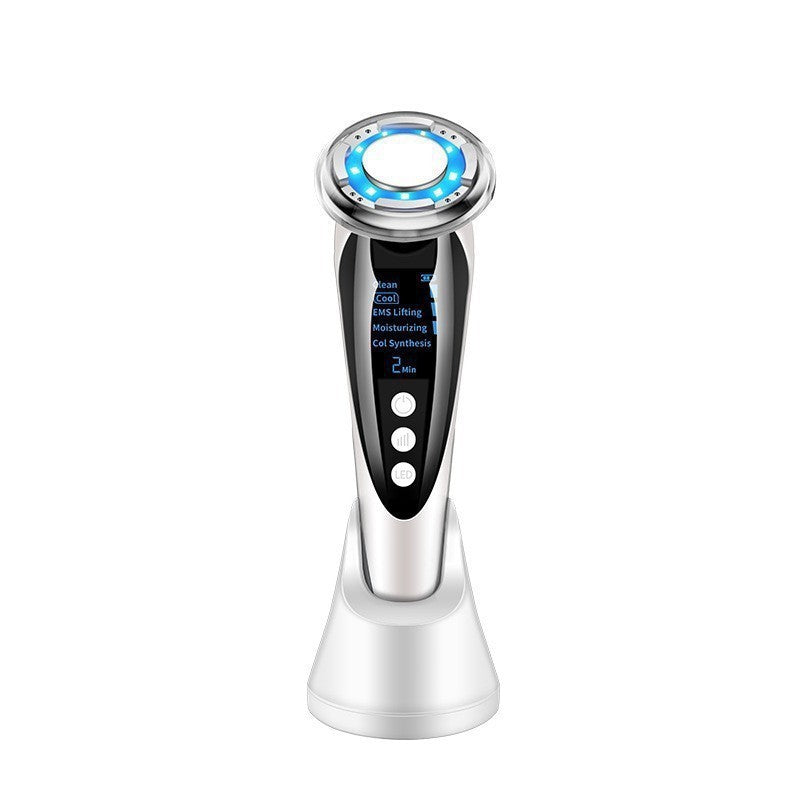 Handheld Facial Hot Cold EMS Beauty Device with Light Therapy