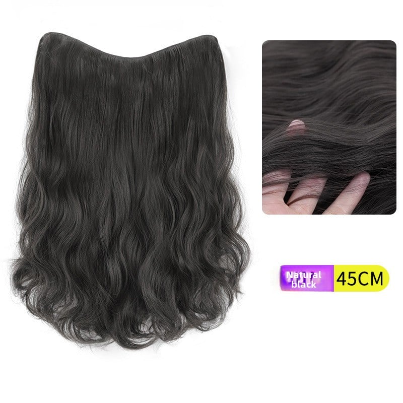 V-Shaped Fluffy Synthetic Hair Wig ? Straight/Curly (50cm/60cm)