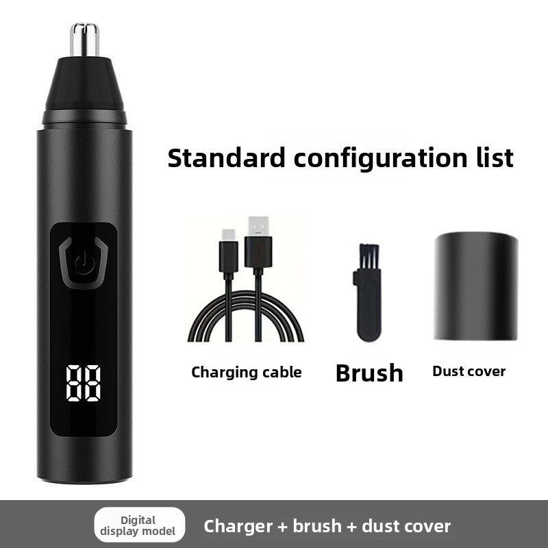Rechargeable Electric Nose Hair Trimmer with Washable Head