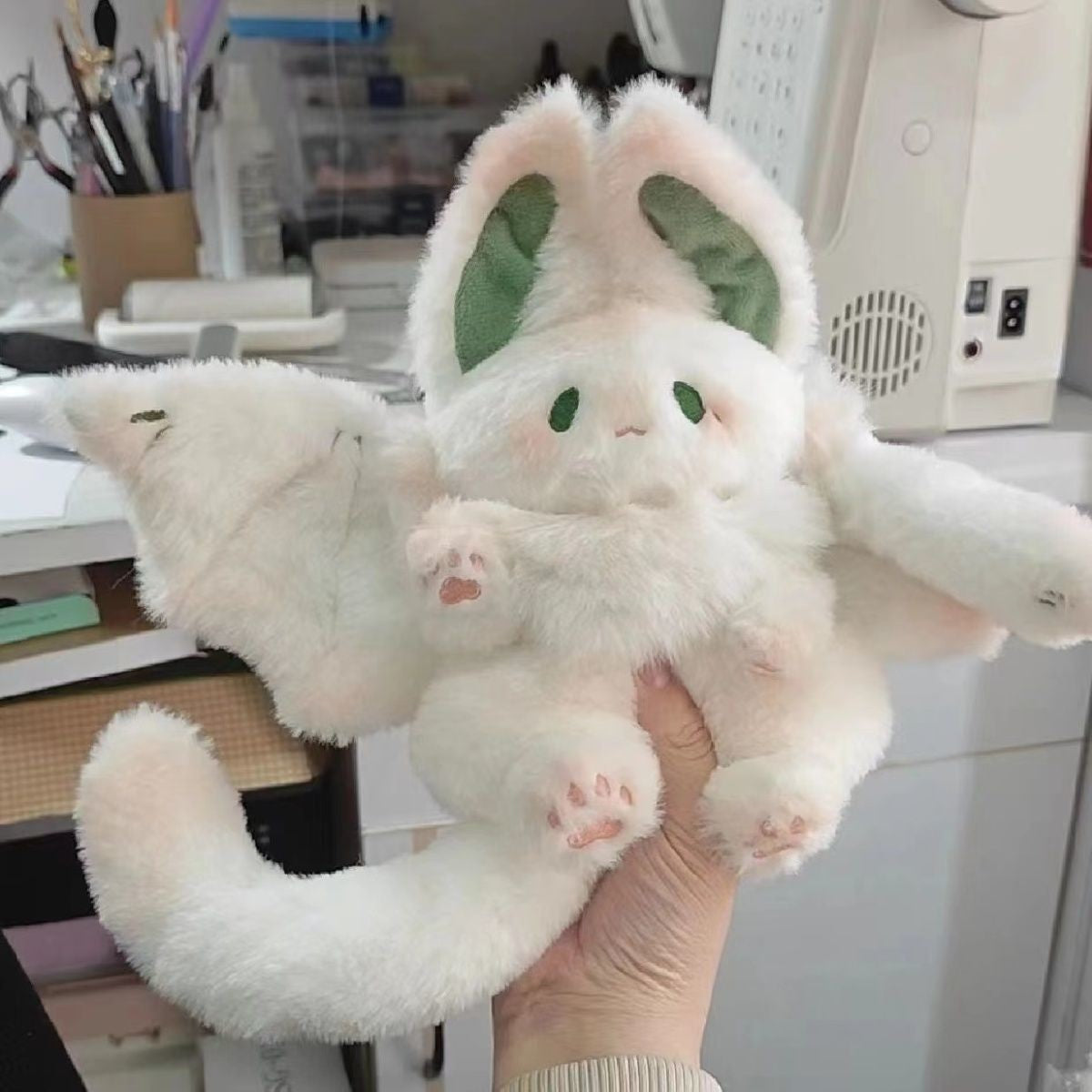 White rabbit plush toy