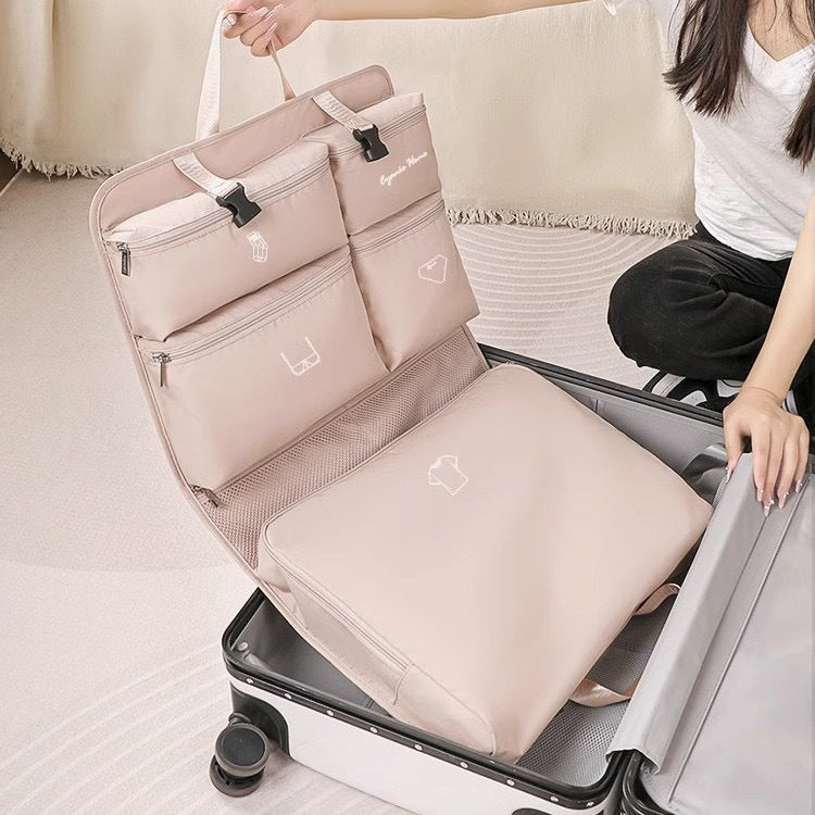 Portable Hanging Travel Storage Bag for Underwear and Toiletries