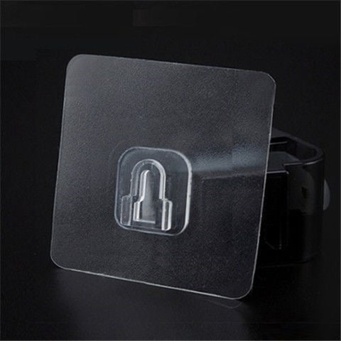Transparent and traceless hook without punching holes