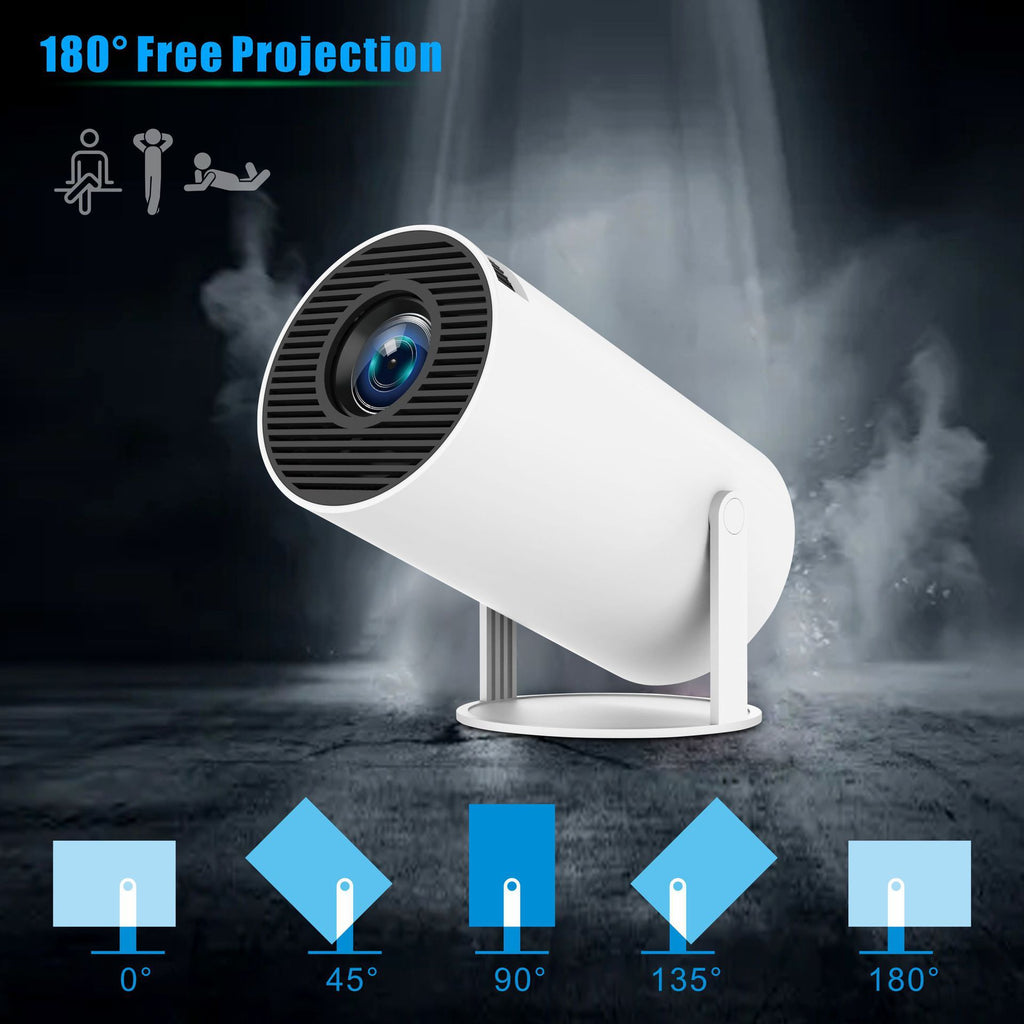 Wired dual-screen portable projector