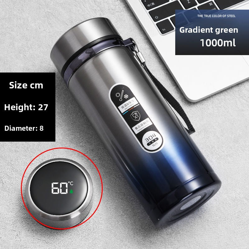 Car-mounted stainless steel insulated cup with large capacity