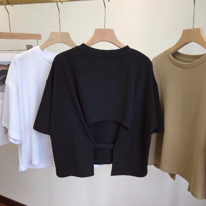 Backless Short T-shirt