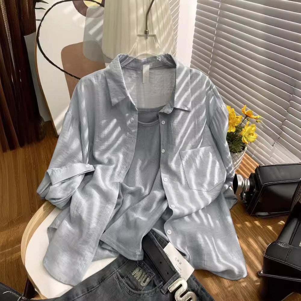 Ice silk sun-protective shirt